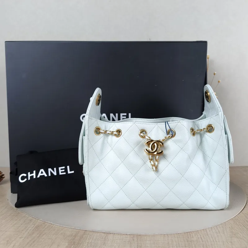 Chanel Crossbody Bag 25Bag Green Grained Calfskin Mini 22 × 12.5 × 20 cm — cover view 2 of 6