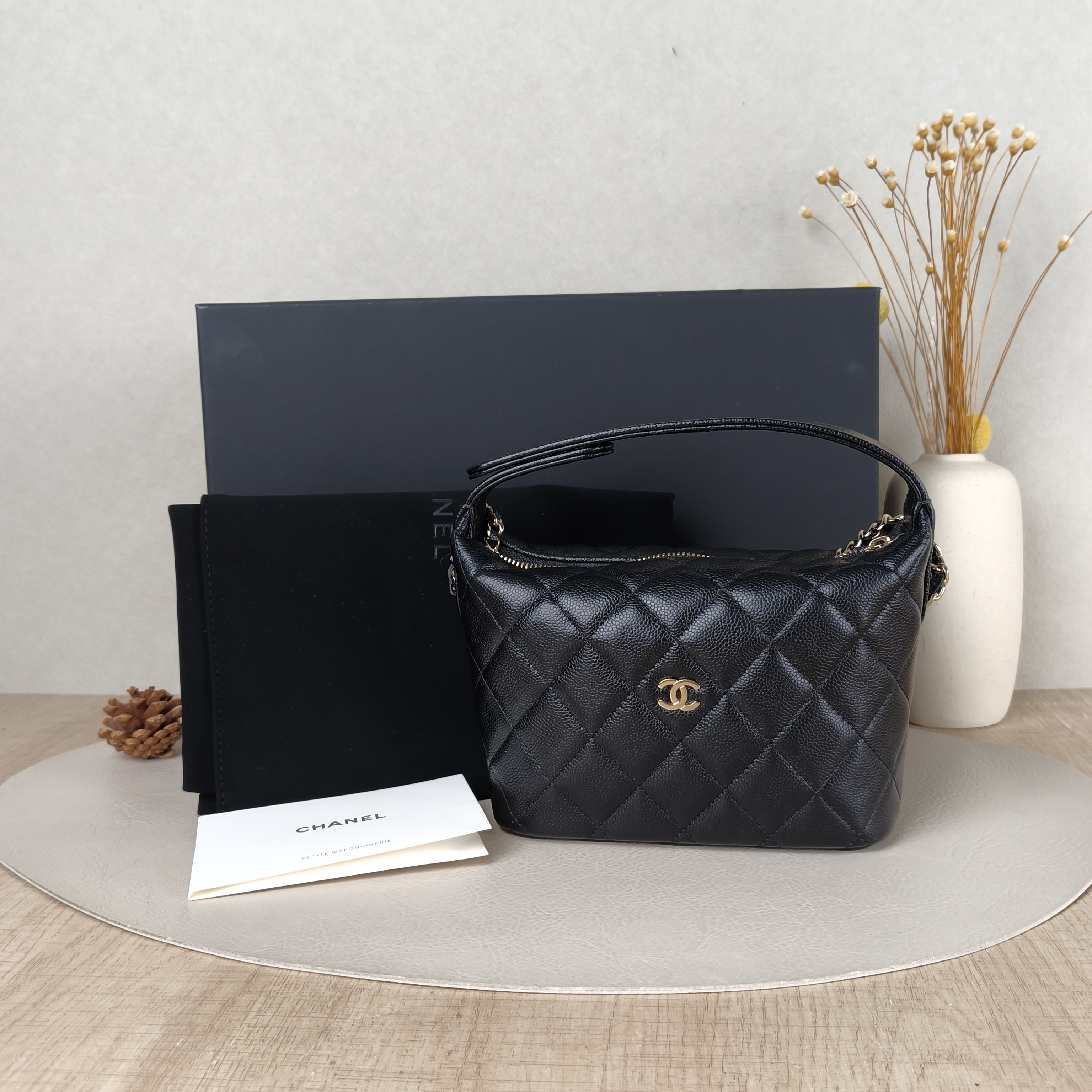 Chanel Crossbody Bag25c Vanity Case Bag Black Grained Calfskin One Size16 × 6 × 13 cm — cover view 3 of 6