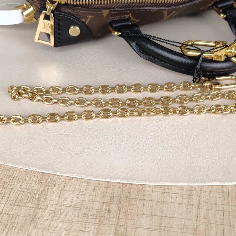 Louis Vuitton Crossbody Bag Petite Malle Souple Box Black PVC One Size 20 × 7.5 × 14 cm — detail view 7 of 13