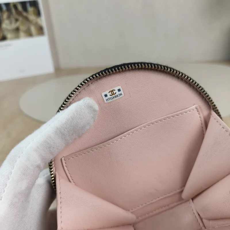 Chanel Crossbody Bag Crossbody Bag Black with Gold-Tone Hardware Waxed Leather Mini 12 × 5.5 × 11 cm — detail view 8 of 12