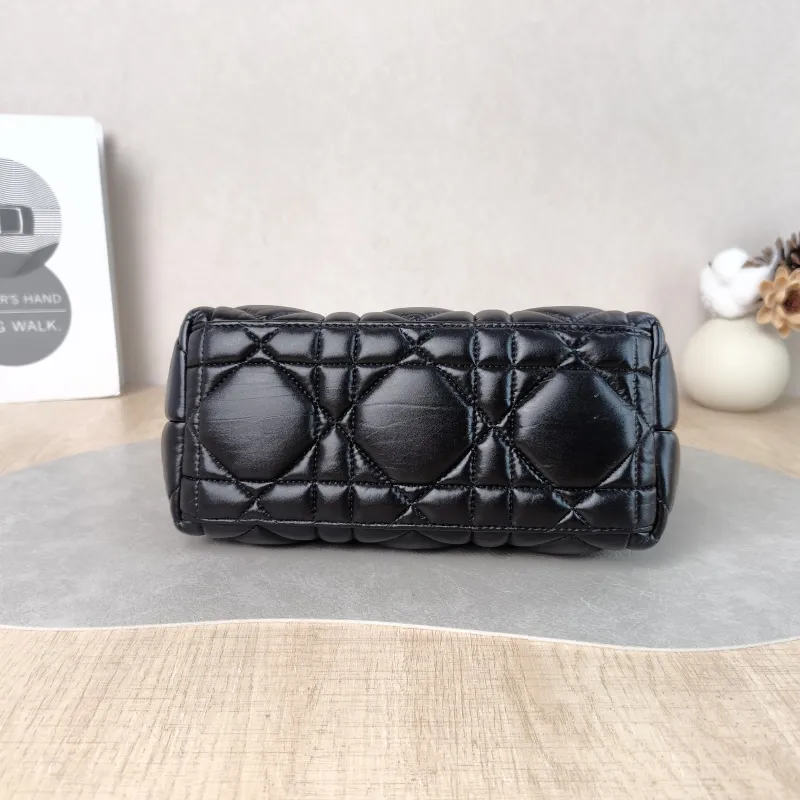 DIOR Top Handle Bag Travel Nomad Black Calfskin Medium 22 × 9.5 × 13 cm — cover view 2 of 5
