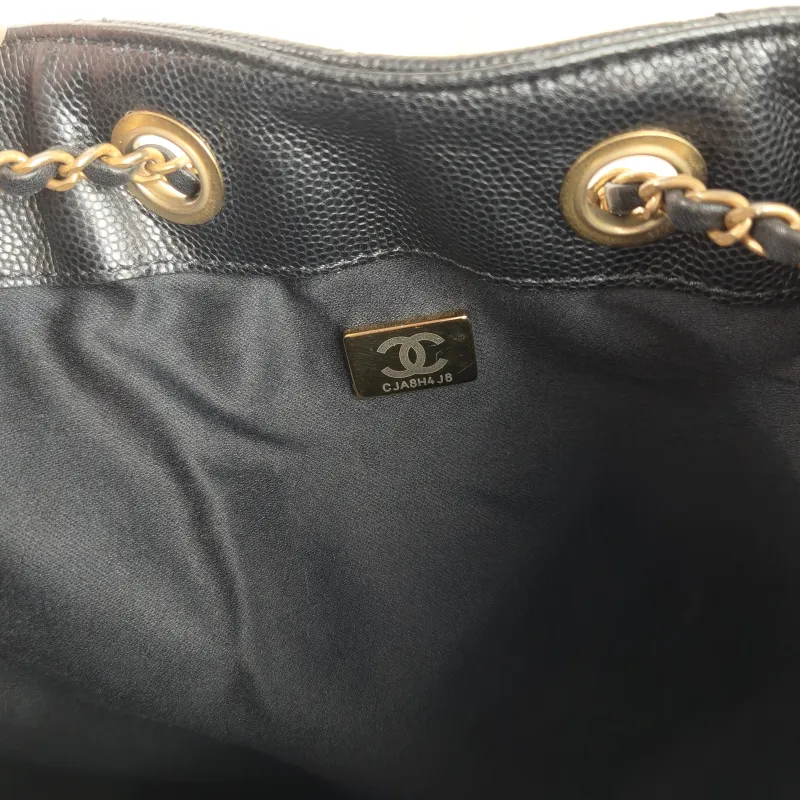 Chanel Shoulder Bag 25Bag Black Grained Calfskin Medium 30 × 15 × 40 cm — detail view 8 of 13