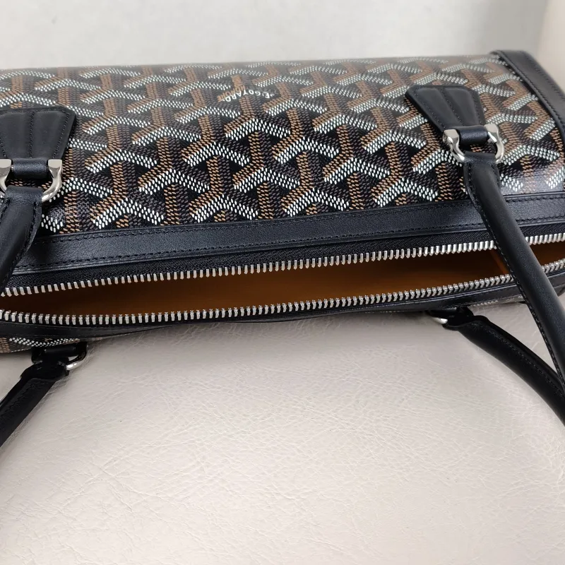 GOYARD Shoulder Bag bonbonniere Collection Black PVC One Size 30 × 10.5 × 12 cm — detail view 7 of 10