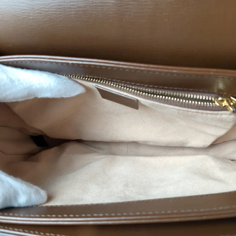 GUCCI Shoulder Bag Horsebit 1955 Horsebit Medium Monogram PVC Medium 25 × 8 × 18 cm — detail view 3 of 13