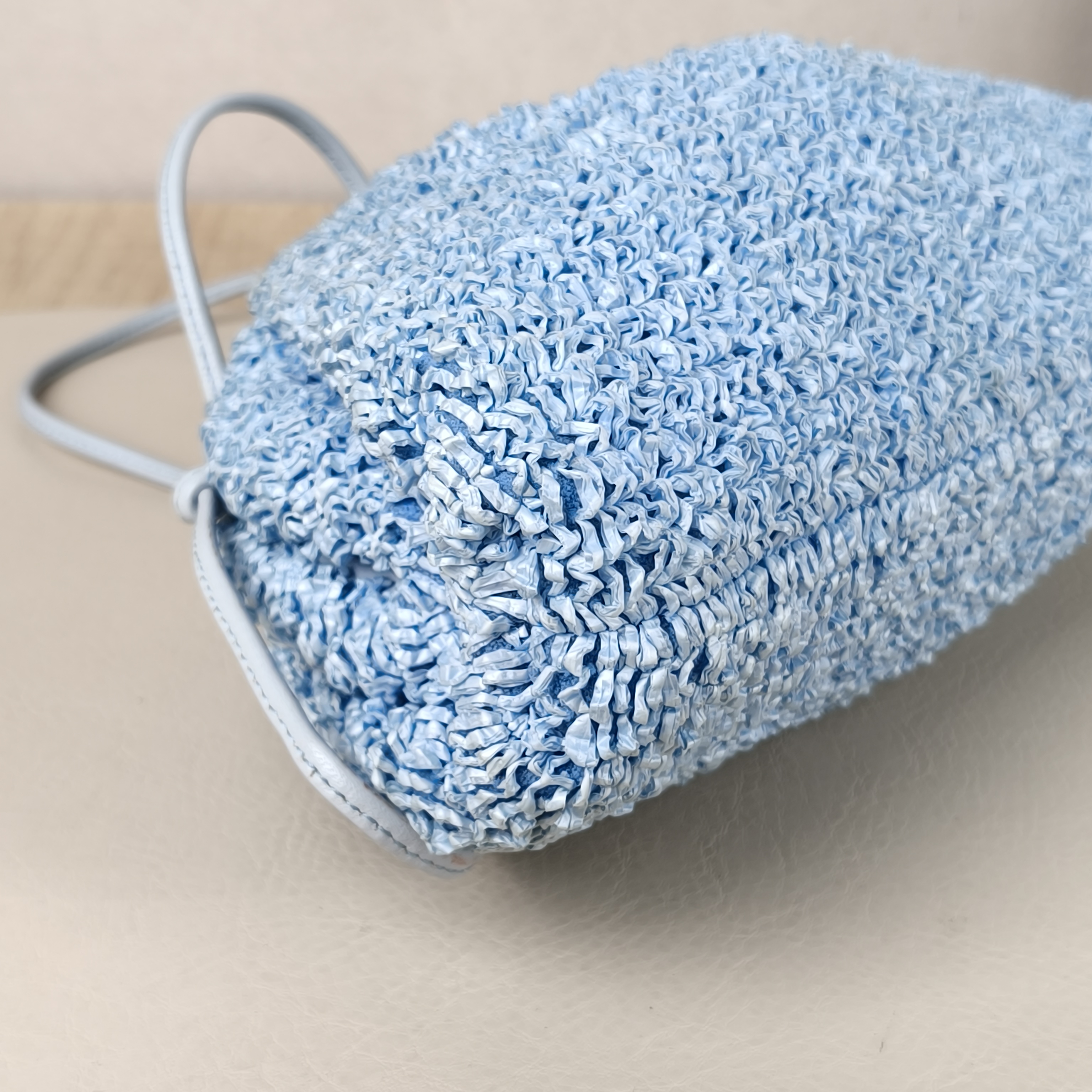 Bottega Veneta BV Woven Mini Blue Lambskin · 22 × 6 × 13 cm — cover view 2 of 9