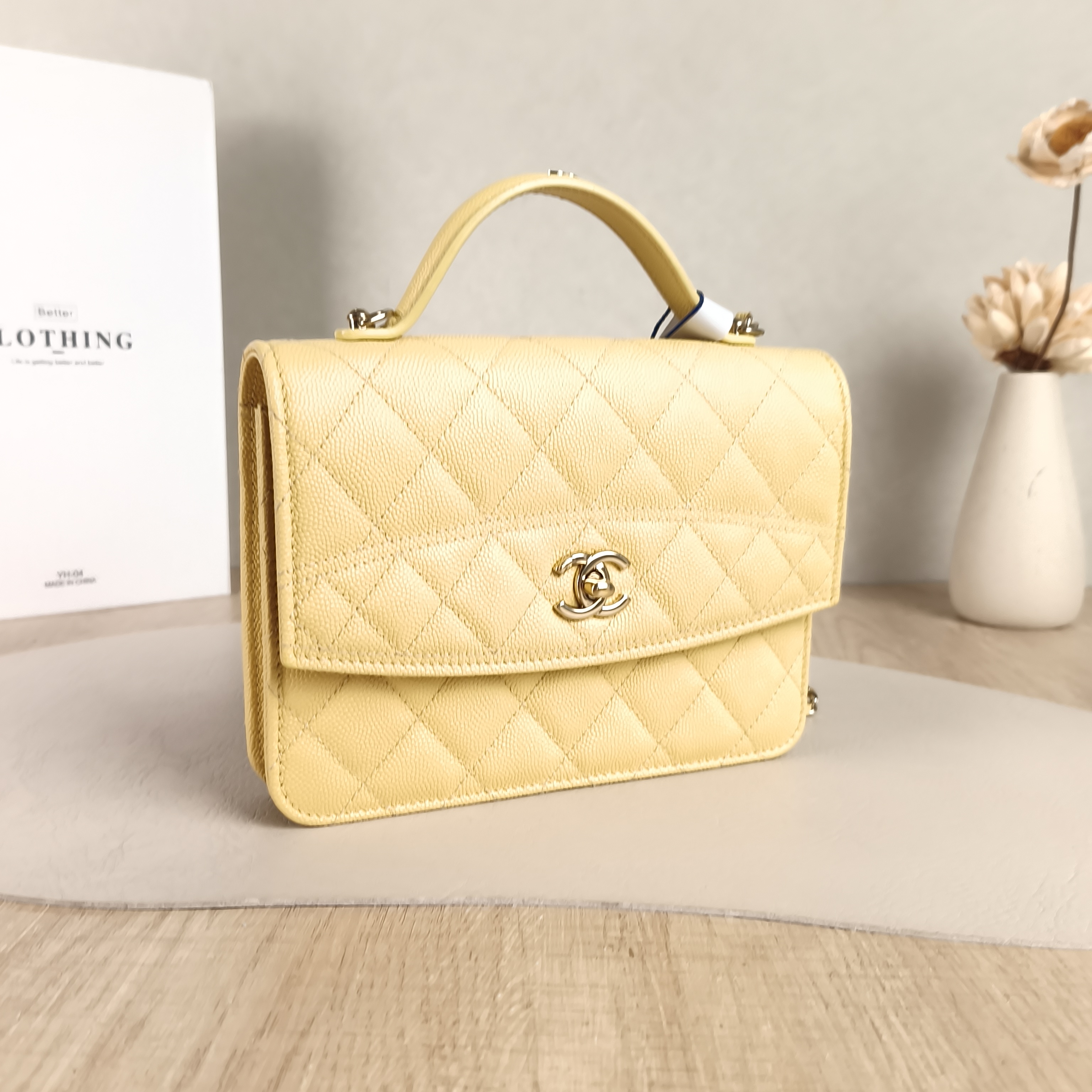 Chanel Backpack Backpack Yellow Grained Calfskin One Size18.2 × 5 × 14 cm — cover view 6 of 6
