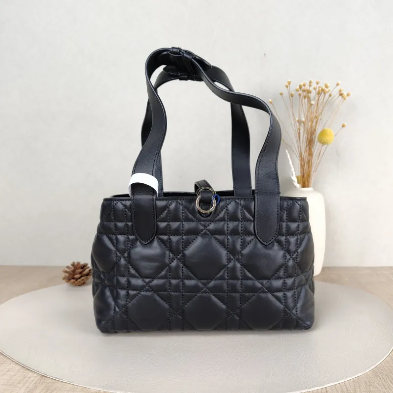 DIOR Top Handle Bag TOUJOURS Black Calfskin Small23 × 12 × 15.5 cm — cover view 5 of 5