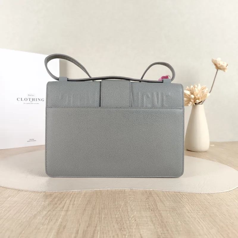 DIOR Crossbody Bag 30Montaigne 30 Grey Calfskin Medium 24 × 8 × 17 cm — cover view 2 of 5
