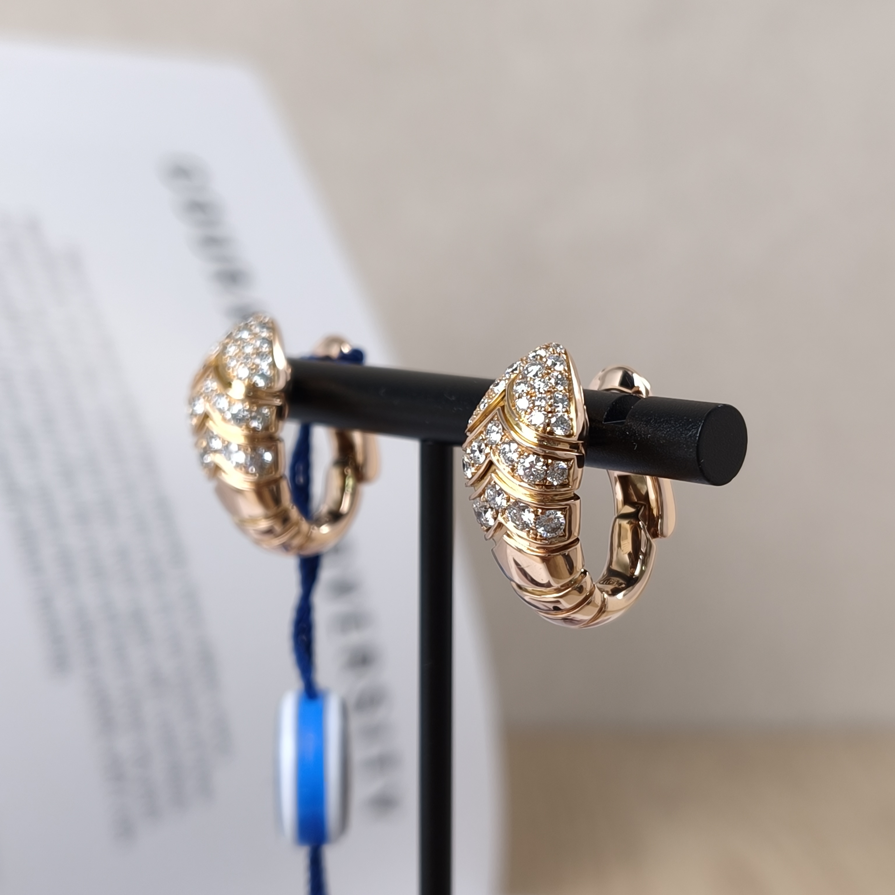 Bvlgari Earrings Serpenti Collection Earrings Gold18K Diamond One Size — cover view 3 of 11