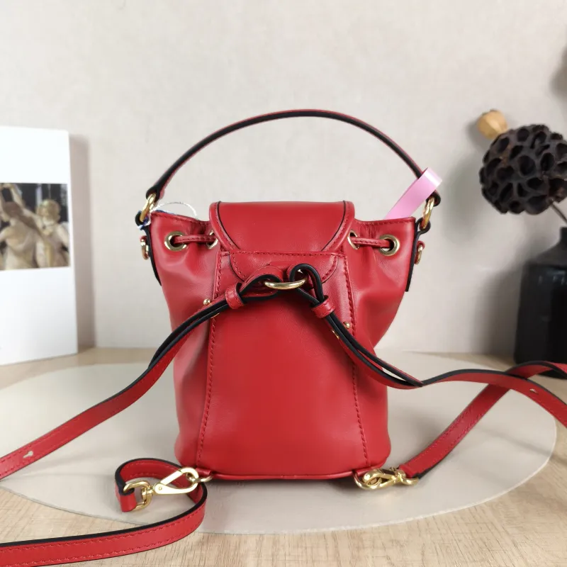 Miumiu Backpack Backpack Red Calfskin Mini 14 × 10 × 17 cm — cover view 4 of 6