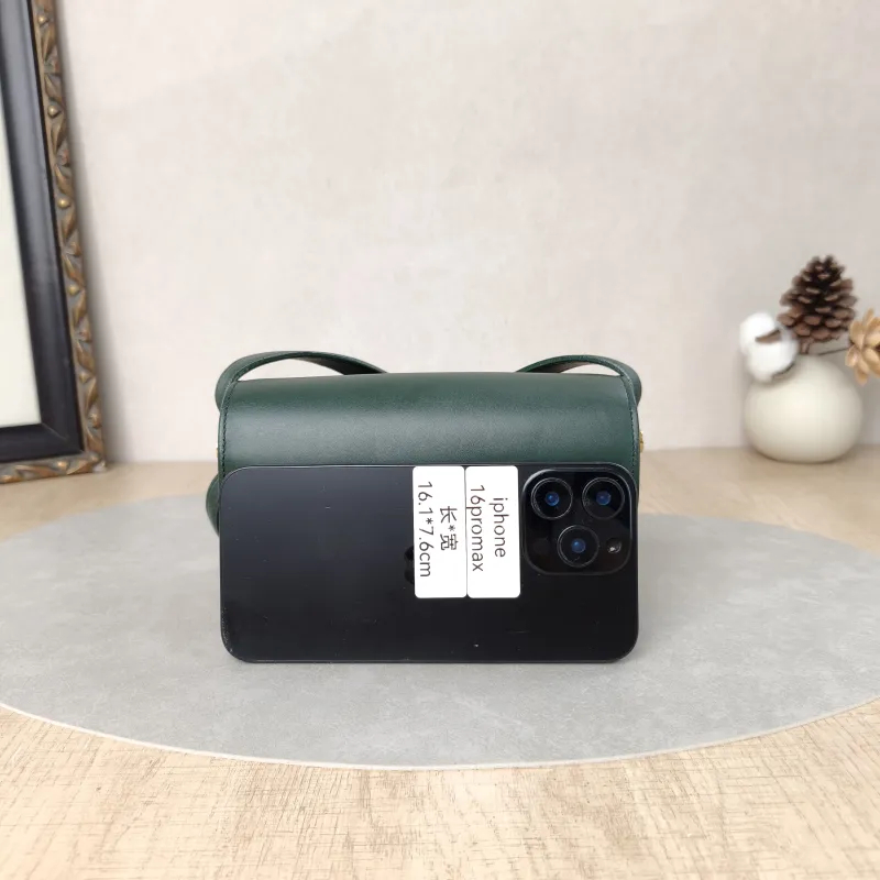 SAINT LAURENT Shoulder Bag Shoulder Bag Green Calfskin16.5 × 5 × 8.5 cm — cover view 6 of 6