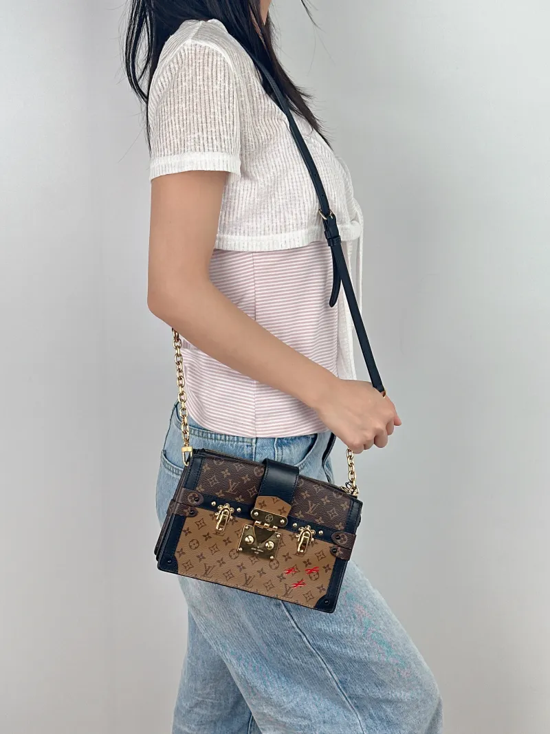 Louis Vuitton Crossbody Bag Trunk Clutch Box Monogram PV Cmini20 × 5.5 × 12 cm — on-model view 2 of 2