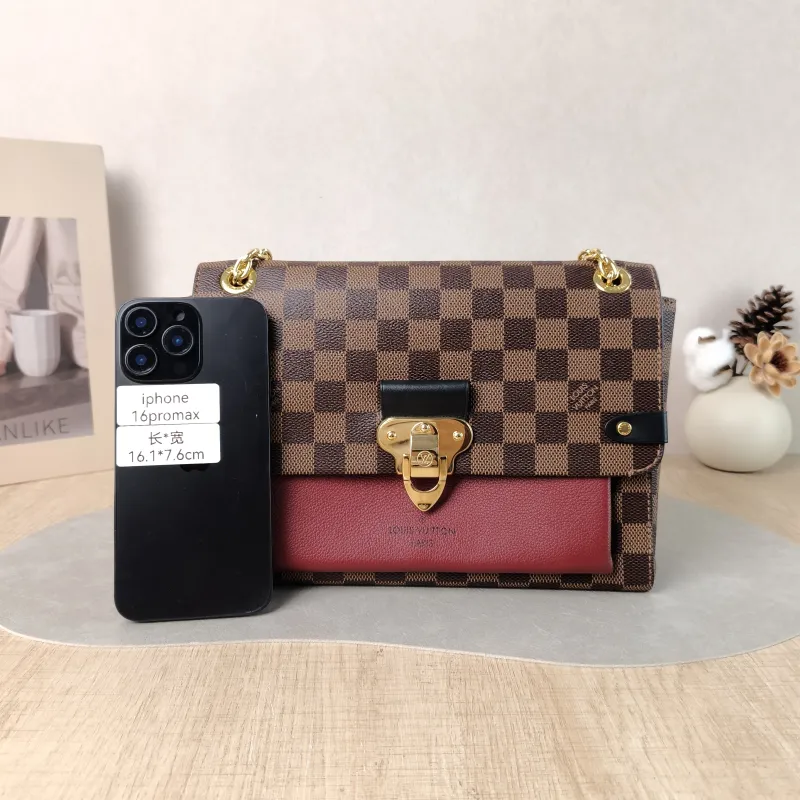 Louis Vuitton Shoulder Bag VAVIN Red · PVC Small 25 × 9.5 × 17 cm — cover view 6 of 6