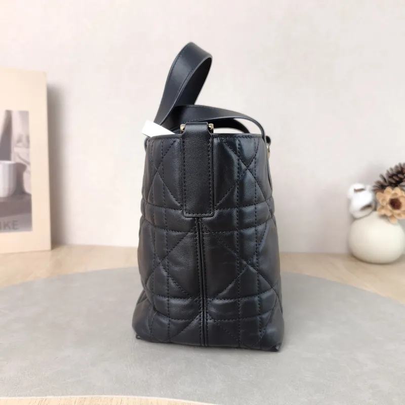 DIOR Shoulder Bag TOUJOURS Edition Black Calfskin Small 18.5 × 12 × 18.5 cm — detail view 7 of 10