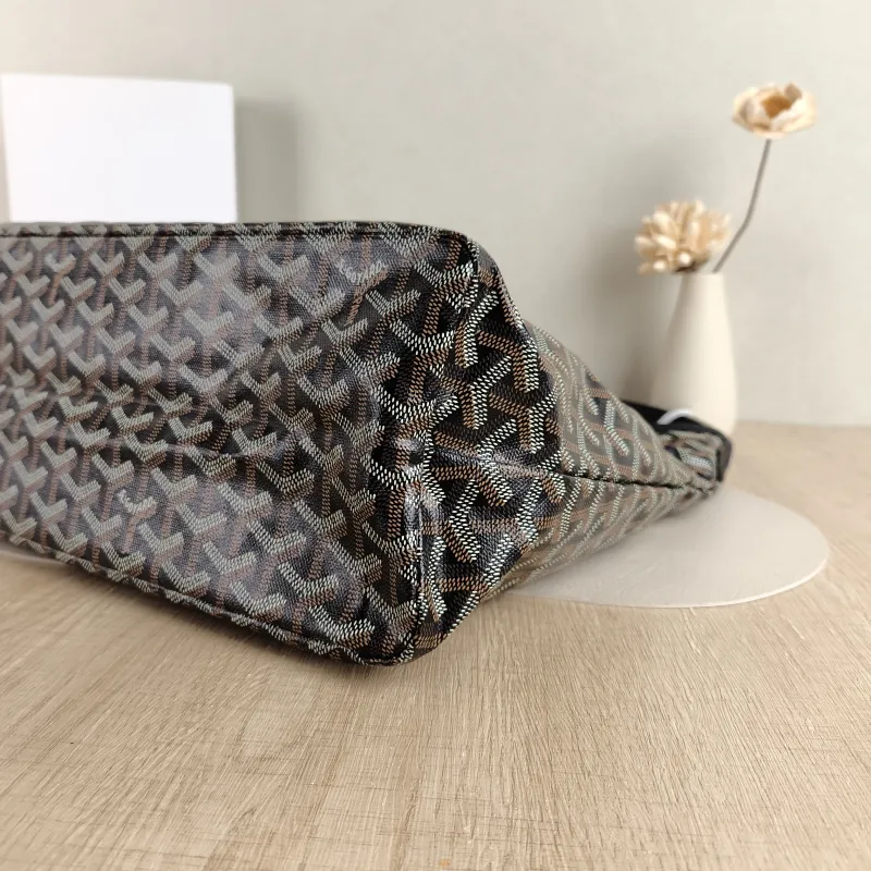 GOYARD Shoulder Bag Boheme Hobo​ Black ine Canvas Small 43 × 14 × 27 cm — detail view 1 of 11