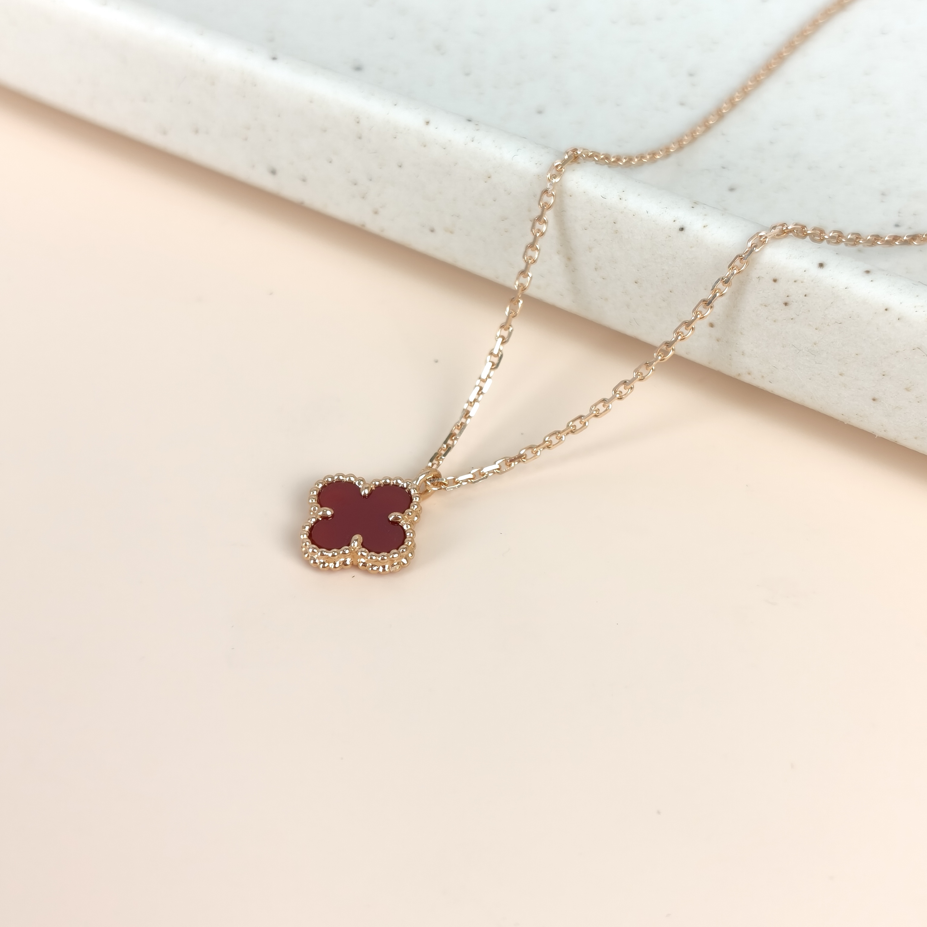 Van Cleef & Arpels Necklace Alhambra 18KR ose Gold Sweet Mini39cm — cover view 4 of 8