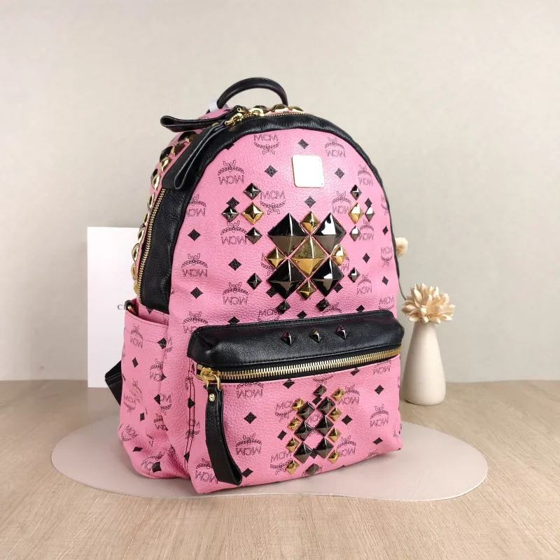 MCM Backpack Backpack Pink PVC Large 33 × 15 × 40 cm — cover view 4 of 4