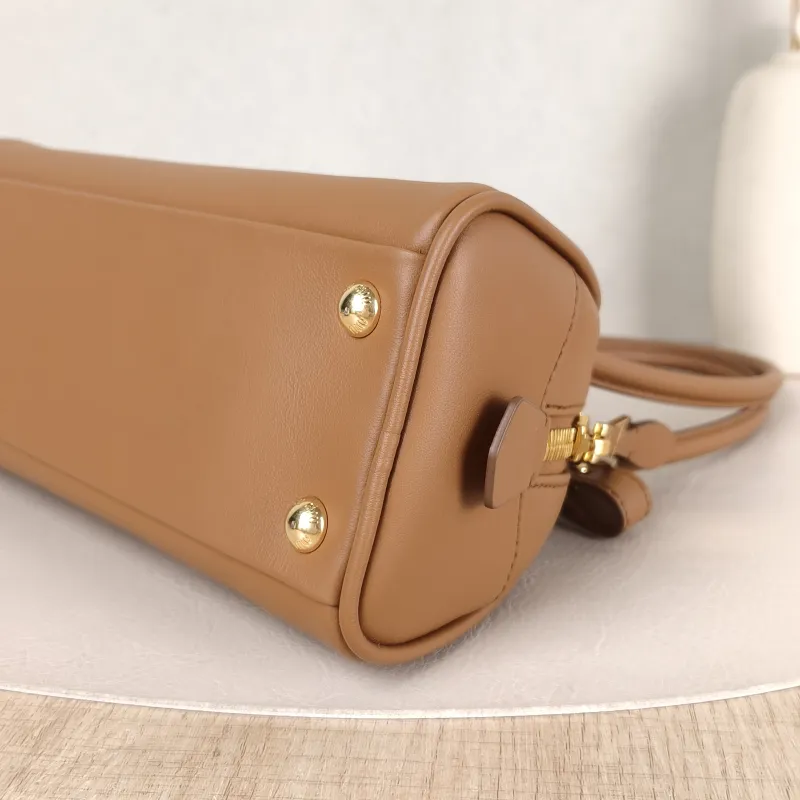 Miumiu Shoulder Bag Beau Brown Calfskin Small 23 × 10 × 11.5 cm — detail view 8 of 12