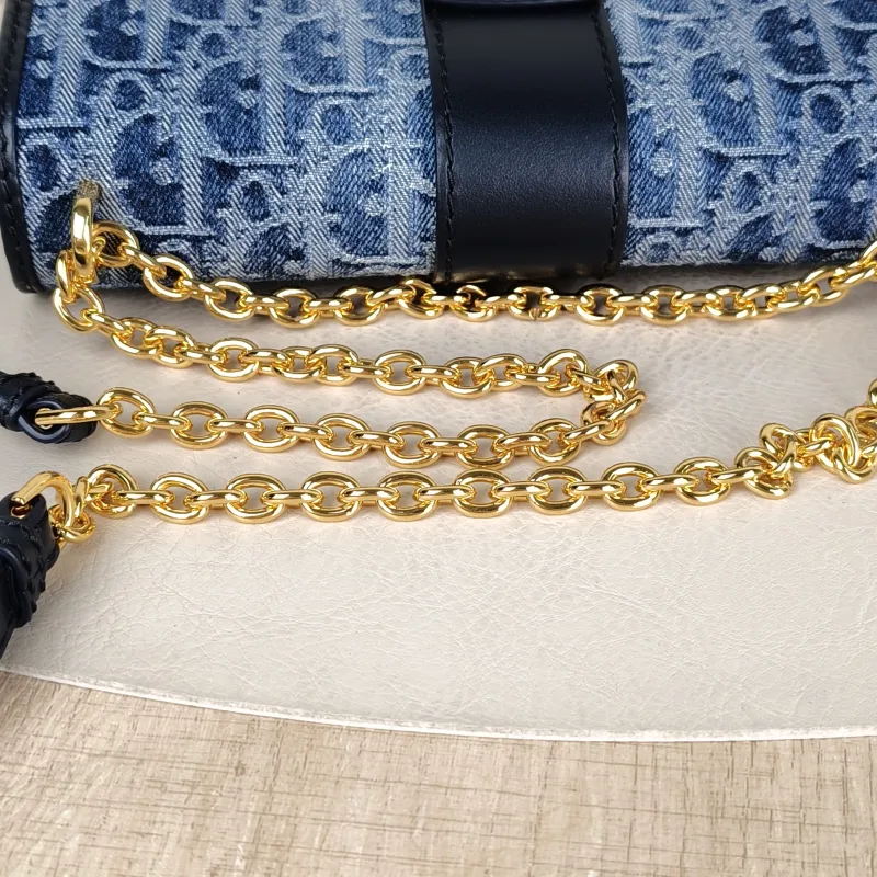 DIOR Crossbody Bag 30 Montaigne East-West 30 Blue Small 21 × 6 × 12 cm — detail view 15 of 15