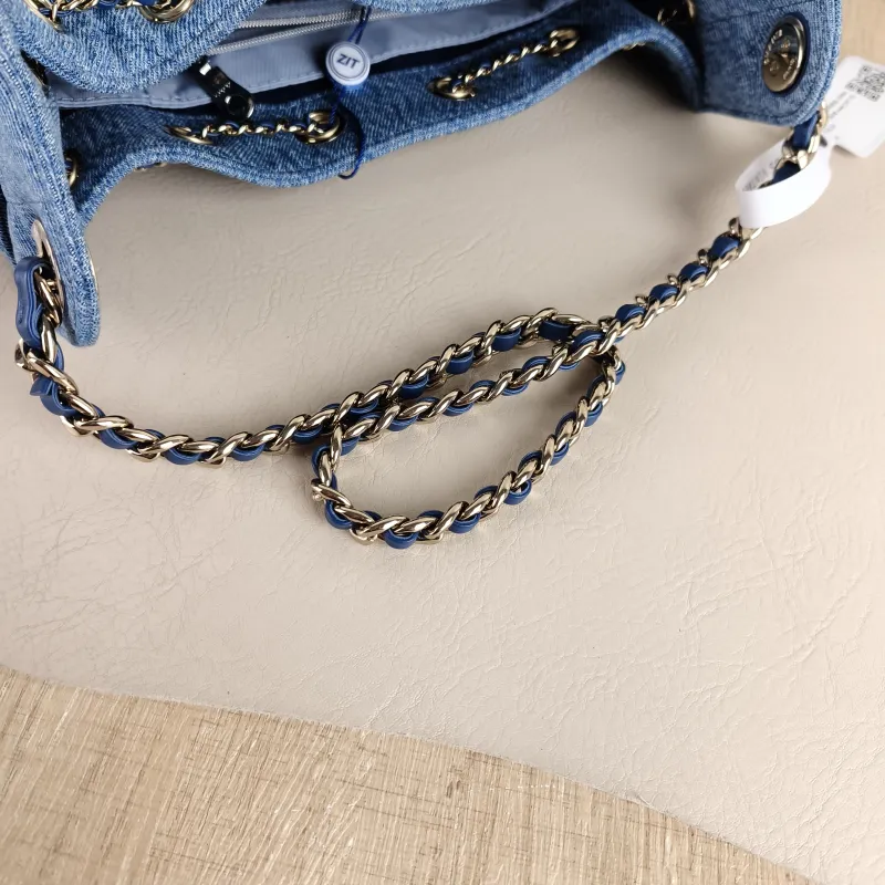 Chanel Crossbody Bag 25Bag Blue Mini 20 × 12.5 × 22 cm — detail view 10 of 12
