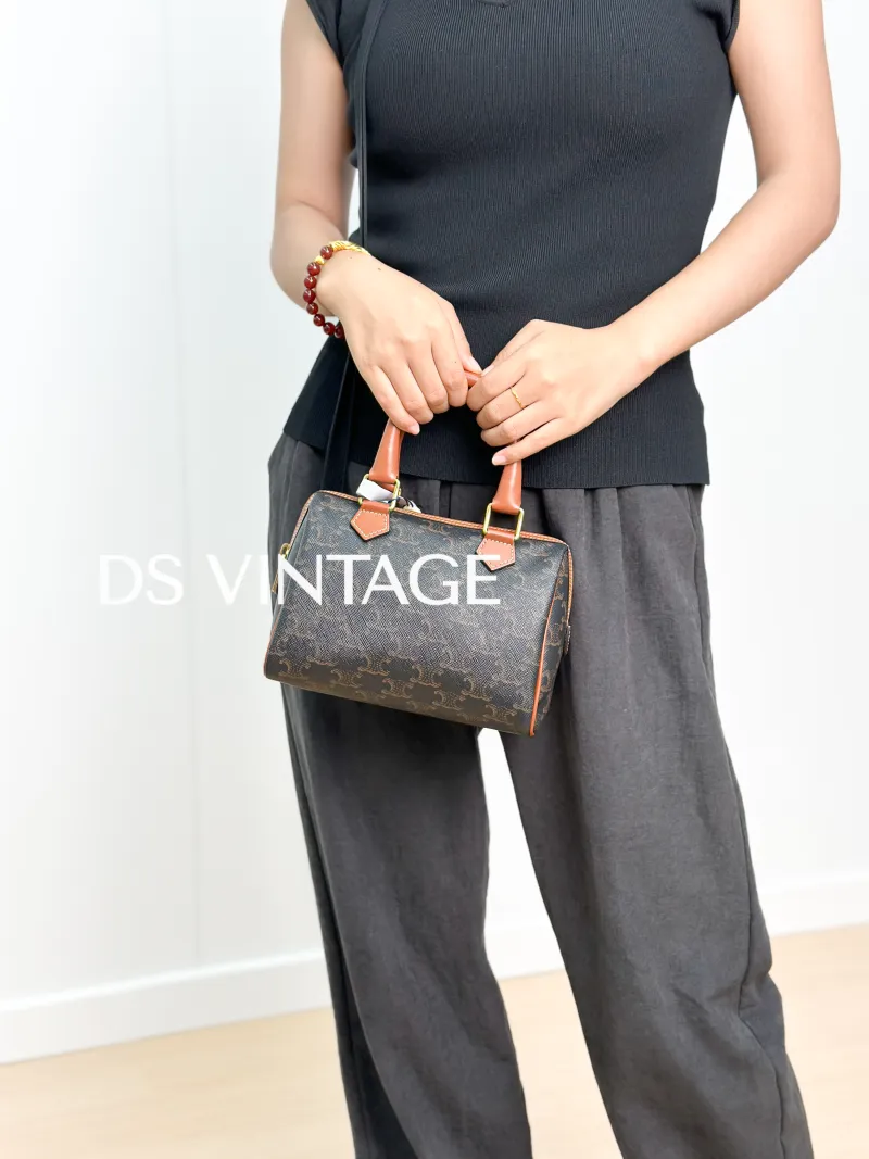 CELINE Crossbody Bag Monogram PVC Small20 × 10.5 × 15.5 cm — on-model view 1 of 4