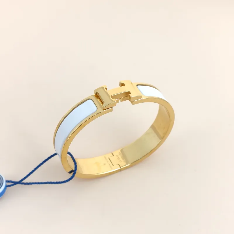 Hermès Bangle Clic HB angle White One Size16cm — cover view 6 of 7