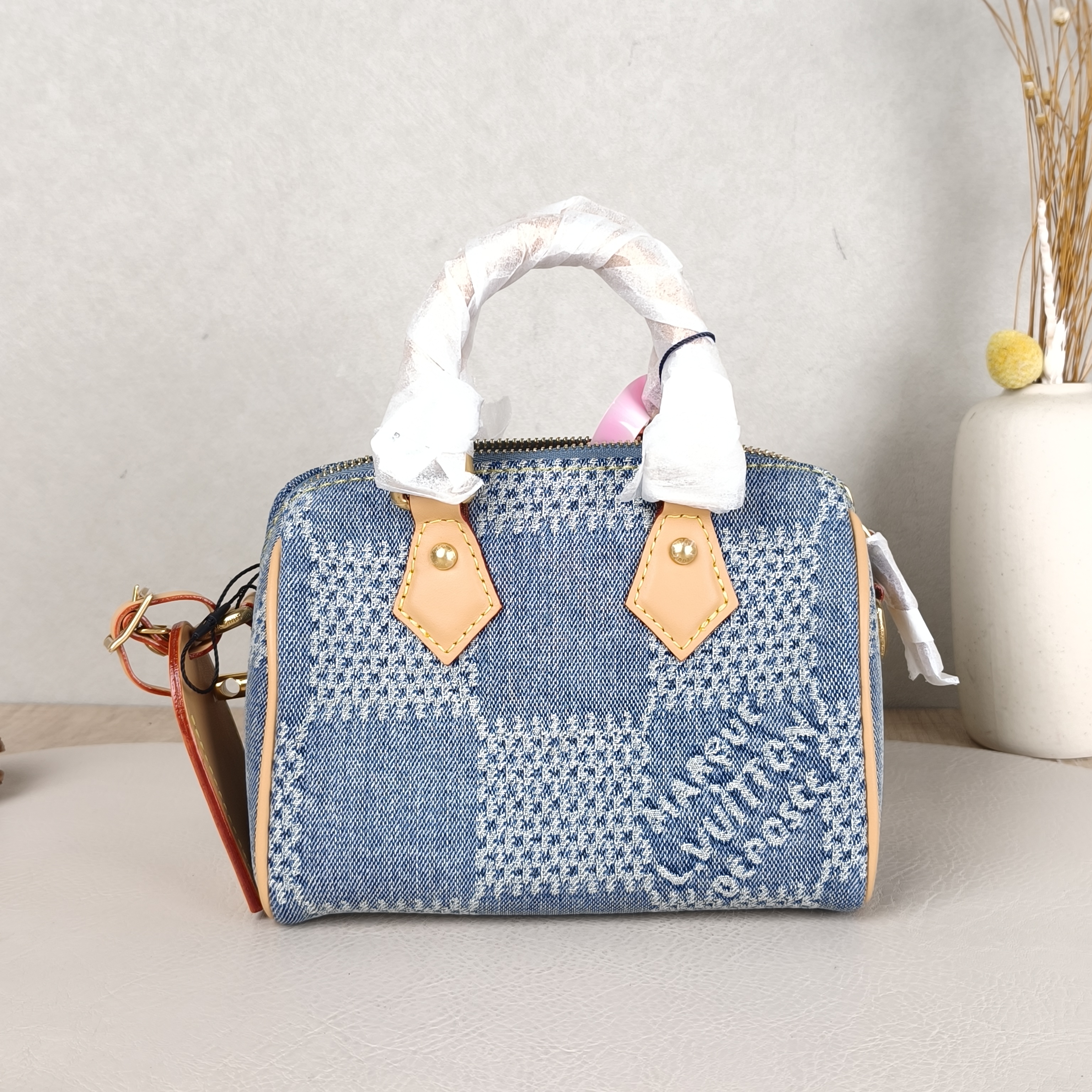Louis Vuitton Crossbody Bag Speedy 18Blue One Size18 × 10 × 12 cm