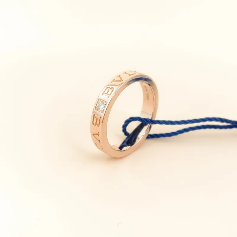 Bvlgari Ring B.zero1 Essential Ring Rose Gold Diamond18KR ose Gold One Size57
