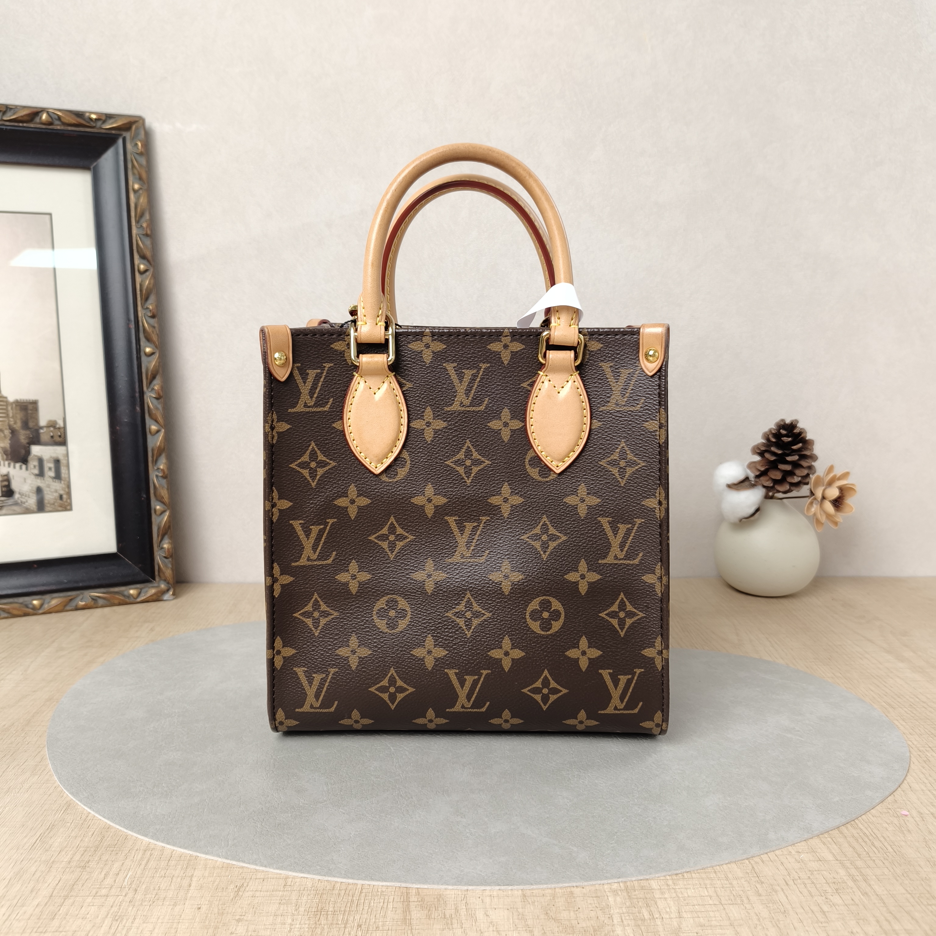 Louis Vuitton Crossbody Bag SAC PLAT BB BB Monogram PVCBB21.5 × 9 × 22 cm