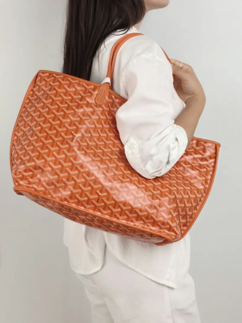GOYARD Shoulder Bag SAINT LOUIS Shopping Tote PVC Small 34 × 15 × 28 cm — on-model view 2 of 2