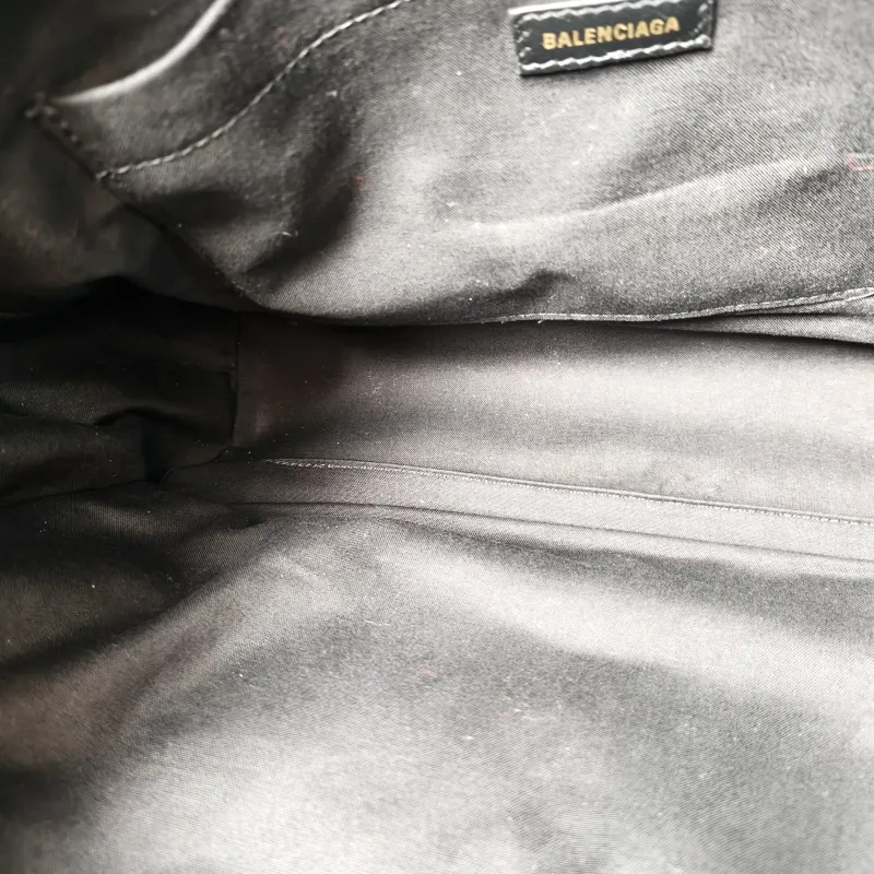 BALENCIAGA Shoulder Bag MONACO Chain Bag Black Calfskin Medium 34 × 15 × 24 cm — detail view 3 of 11