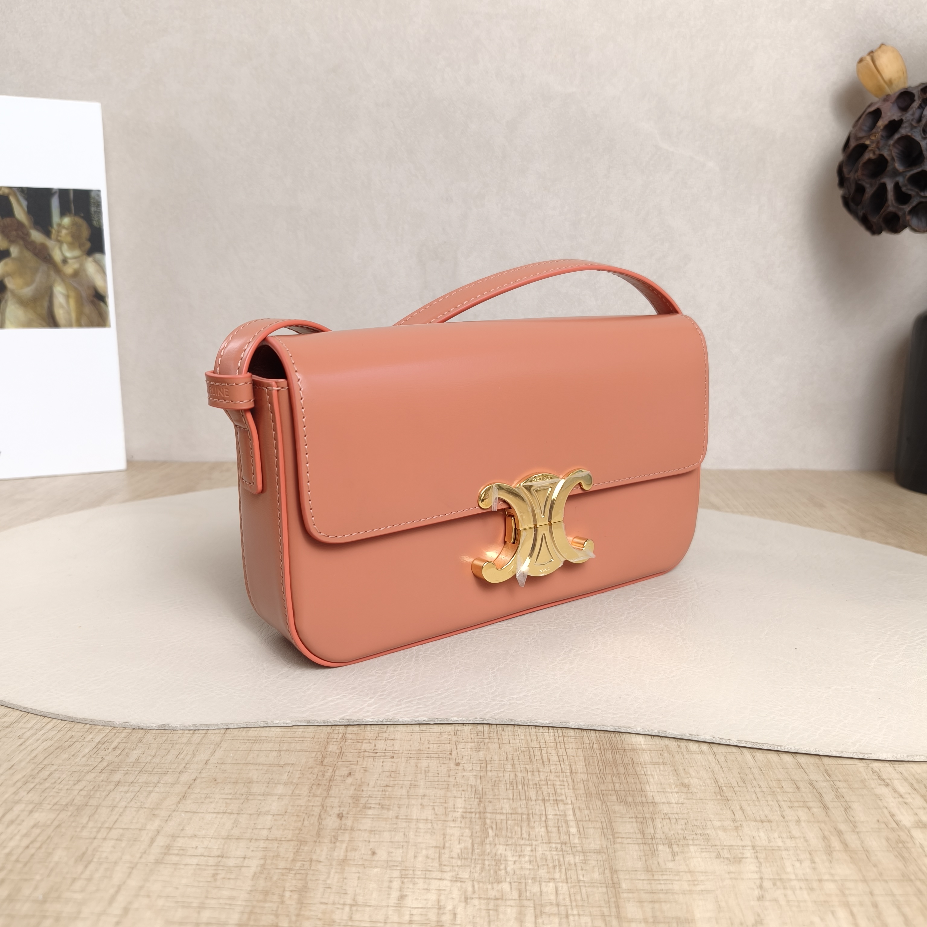 CELINE Shoulder Bag CLAUDE Shoulder Strap Edition Calfskin Medium20.5 × 4 × 11.5 cm — cover view 5 of 6