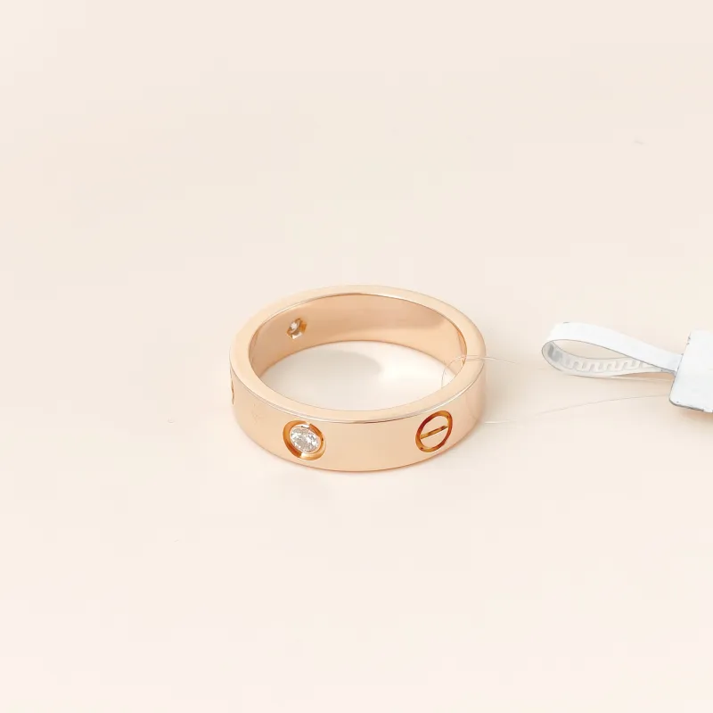 CARTIER Ring Love Collection Ring Rose Gold Diamond18KR ose Gold Edition 62