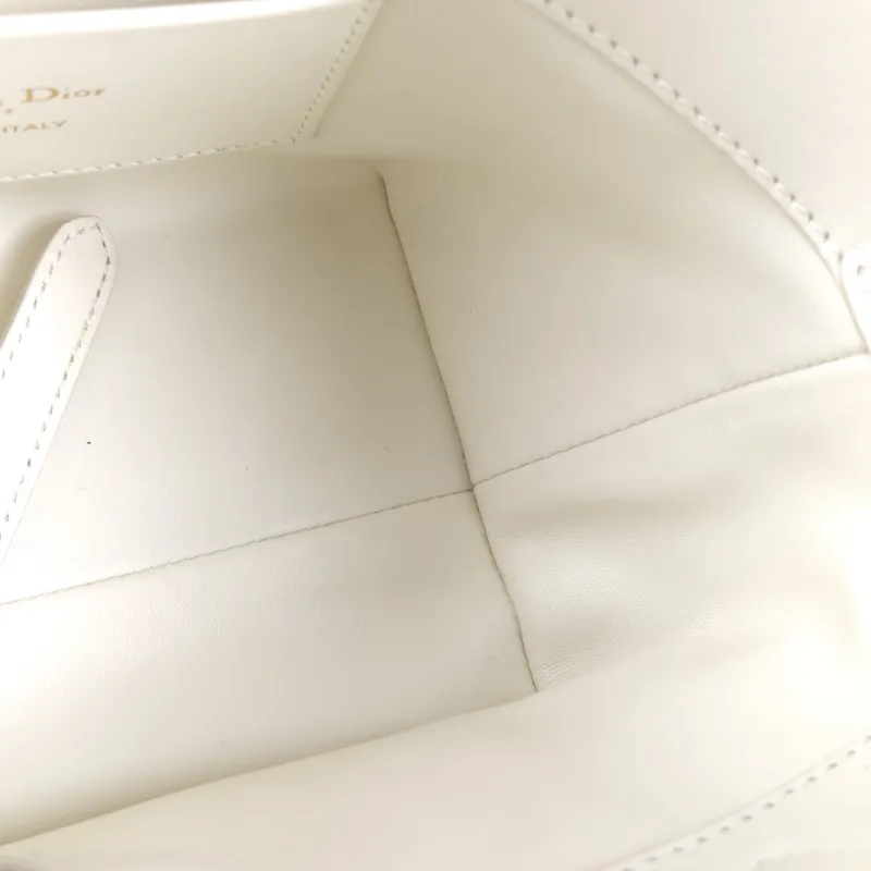 DIOR Top Handle Bag TOUJOURS Edition White Gold Calfskin Mini 13 × 12 × 15 cm — detail view 1 of 10