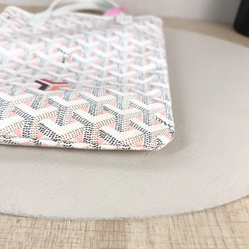 GOYARD Crossbody Bag poitiers y Tote Bag White PVC Small 21 × 1 × 24 cm — detail view 7 of 13