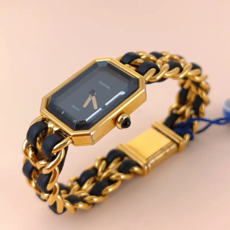 Chanel Watch Première Édition Originale Black with Gold-Tone Hardware Black with Gold-Tone Hardware M 26.1mm x 20mm x 7.6mm — cover view 4 of 7