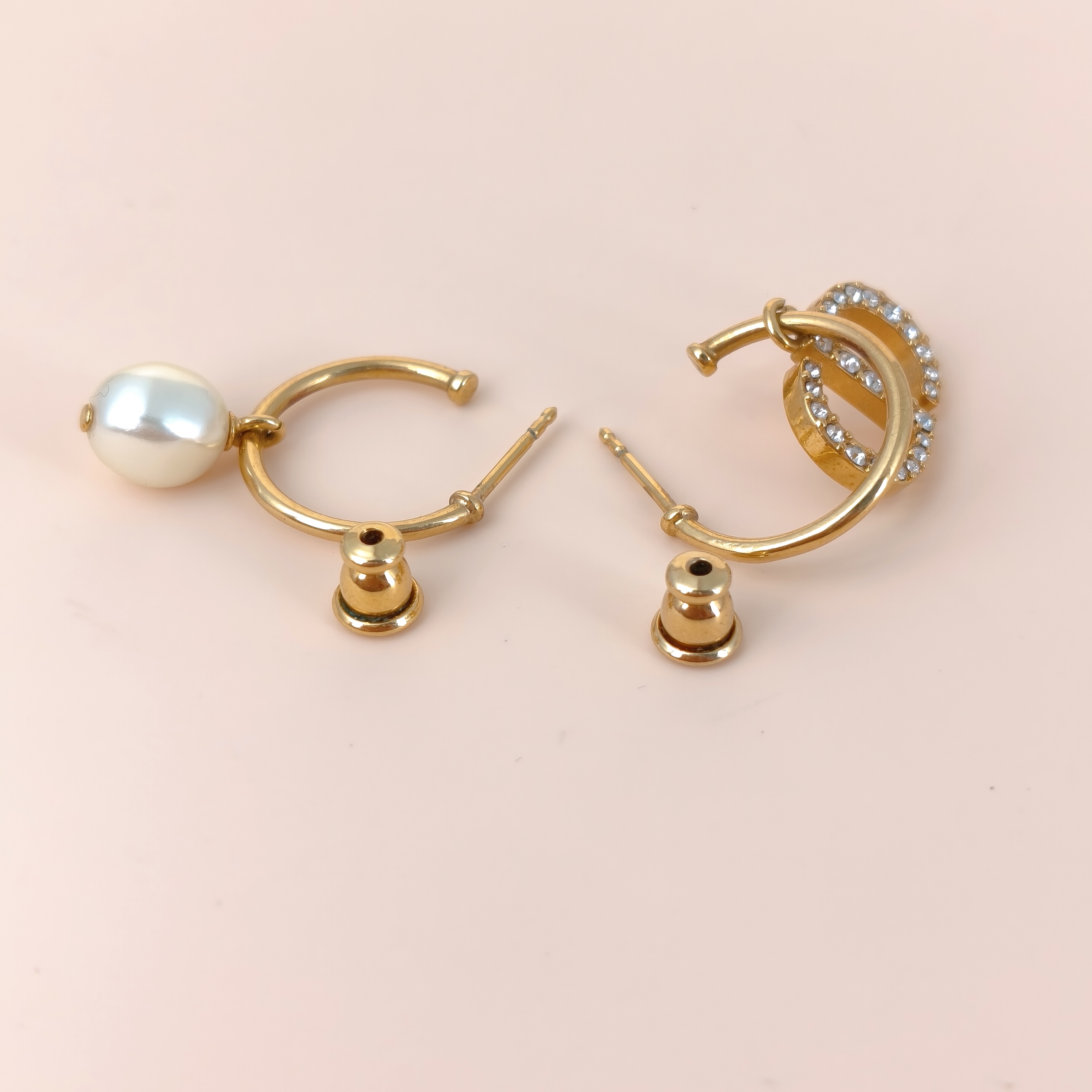 DIOR Earrings CD Pearl Earrings Gold — cover view 8 of 8