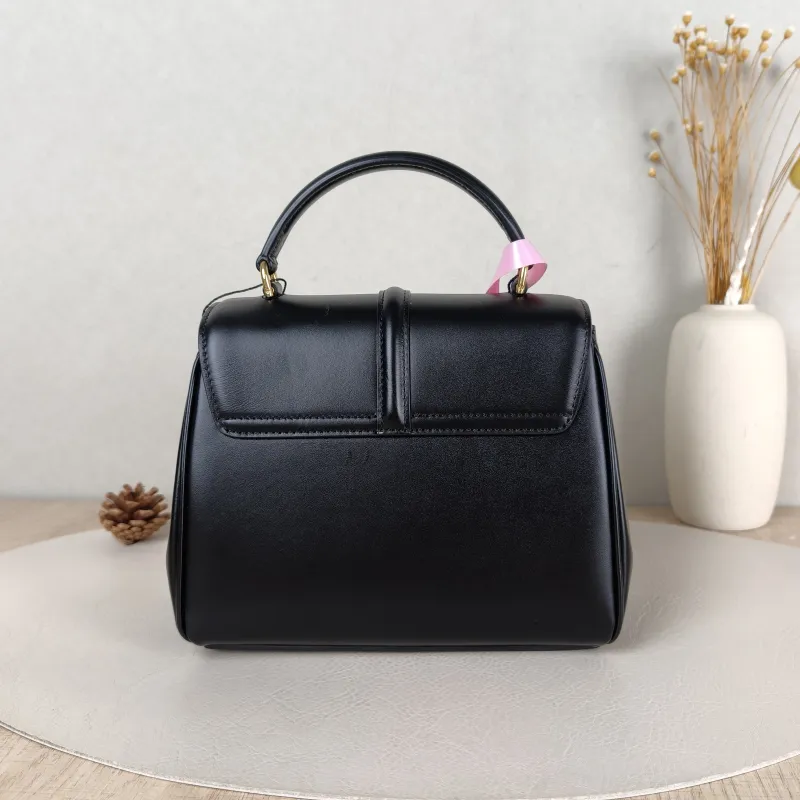 CELINE Crossbody Bag 16 Edition Black Calfskin Mini 17.5 × 7 × 14 cm — cover view 2 of 5