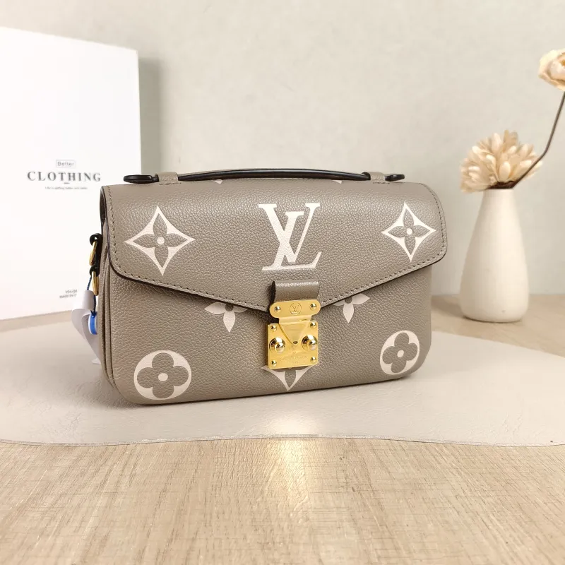Louis Vuitton Crossbody Bag Pochette Métis East West Empreinte Embossed Calfskin Small21.5 × 6 × 13.5 cm — cover view 3 of 5