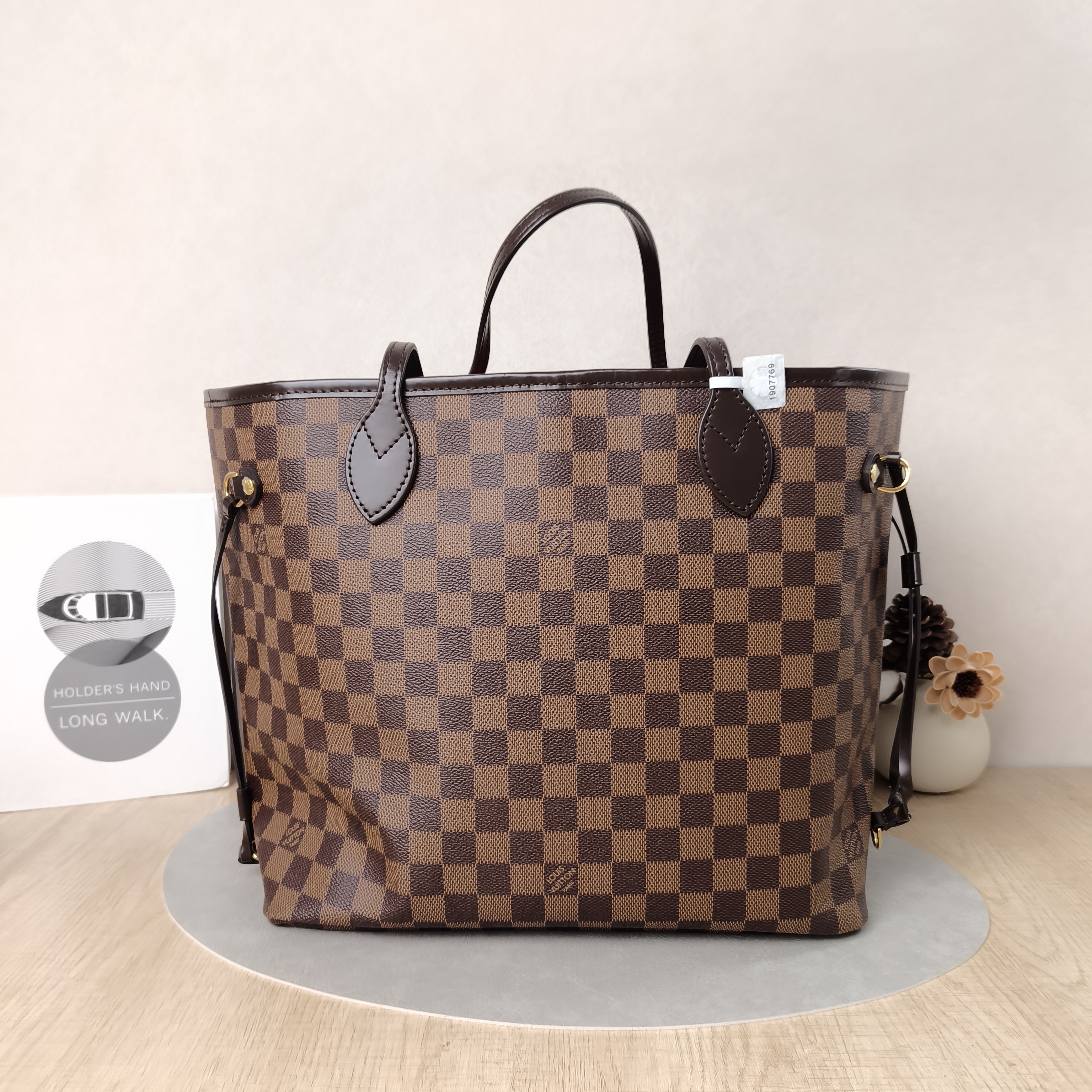 Louis Vuitton Shoulder Bag Neverfull Damier Ebene PVC Medium31 × 14 × 28 cm — cover view 4 of 6