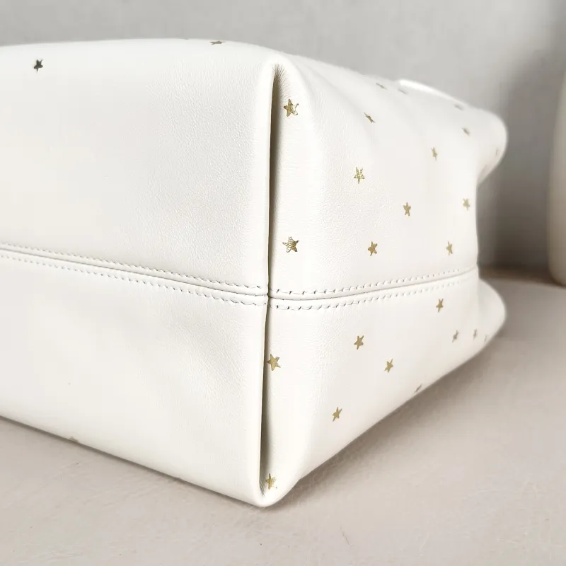 DIOR Top Handle Bag TOUJOURS Edition White Calfskin Small 18.5 × 12 × 18.5 cm — detail view 10 of 13