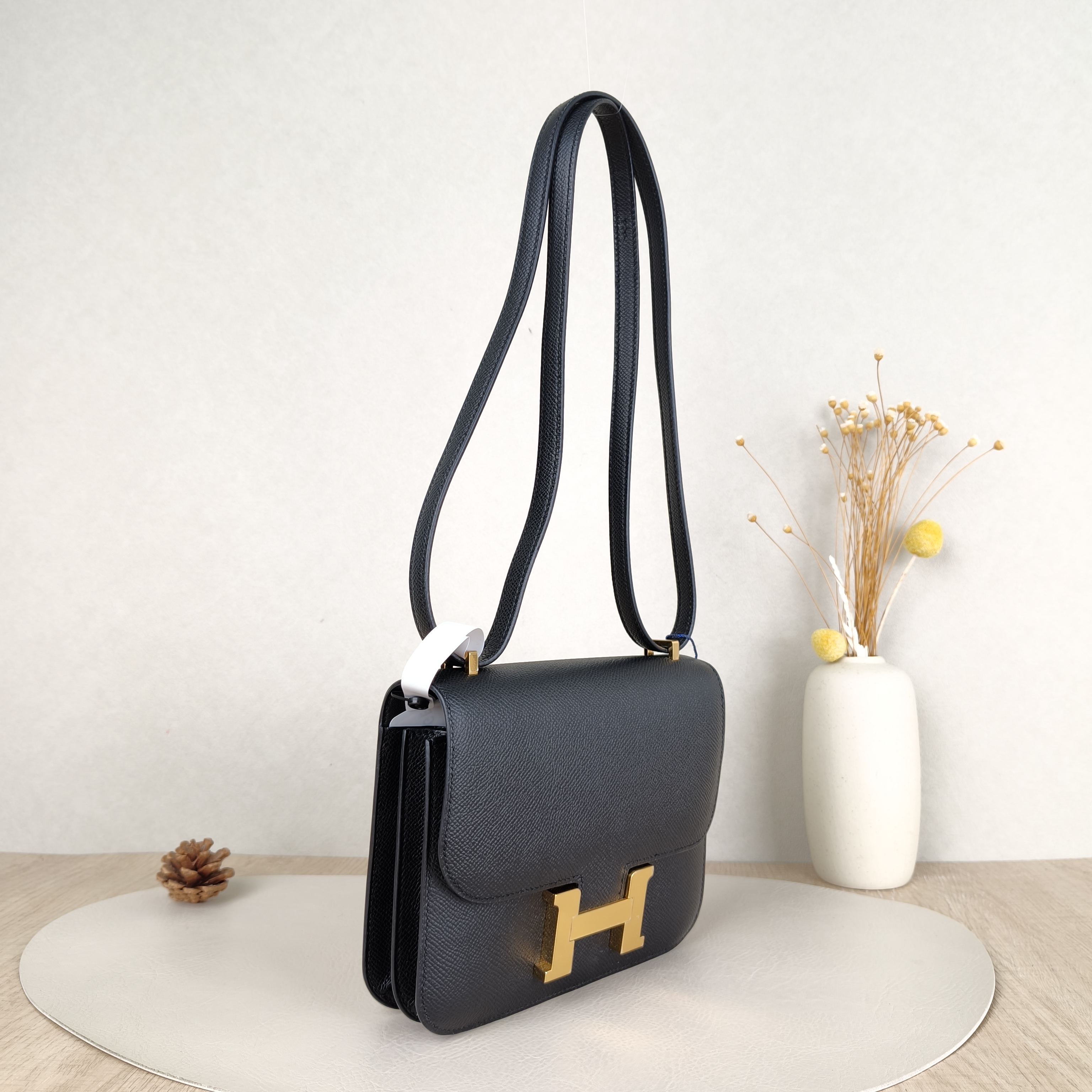 Hermès Crossbody Bag Constance 19 Gold-Tone Hardware Black Epsom Calfskinmini18 × 4 × 15 cm — cover view 2 of 5