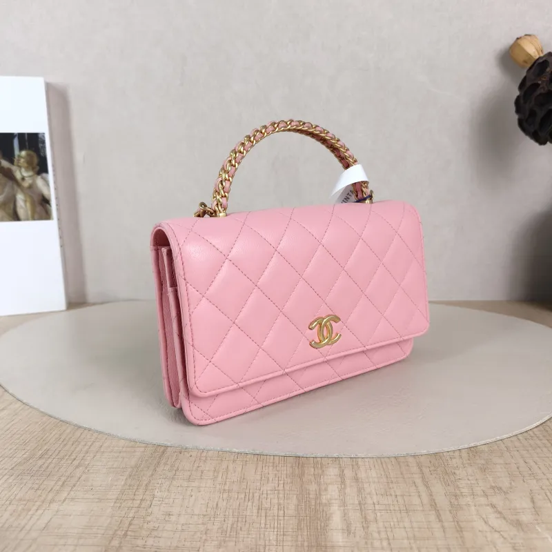 Chanel Crossbody Bag Edition woc Pink Lambskin Mini 19.2 × 3.5 × 12.3 cm Microchip Edition — cover view 3 of 5