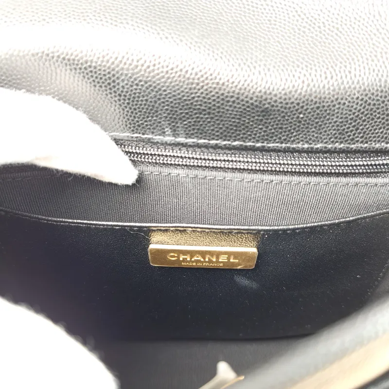 Chanel Backpack Backpack Black Grained Calfskin One Size 22 × 7 × 19.5 cm — detail view 7 of 13