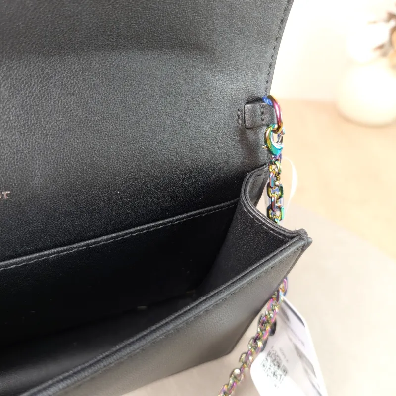 DIOR Shoulder Bag Chain Shoulder Crossbody Bagwoc Black Lambskin One Size 21.5 × 4 × 12.5 cm — detail view 14 of 15