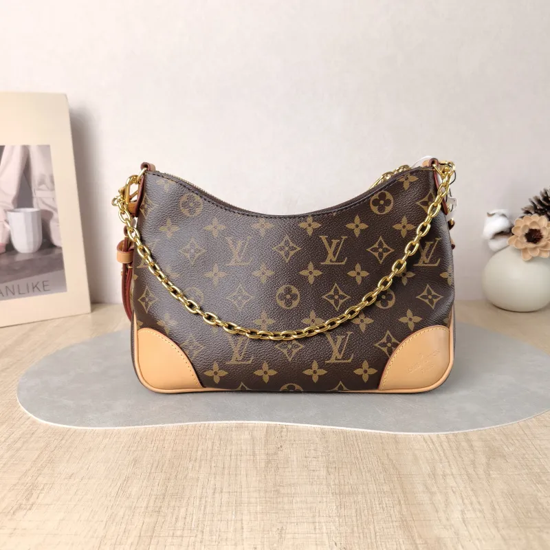 Louis Vuitton Crossbody Bag Boulogne PVC Small 26 × 9.5 × 16 cm