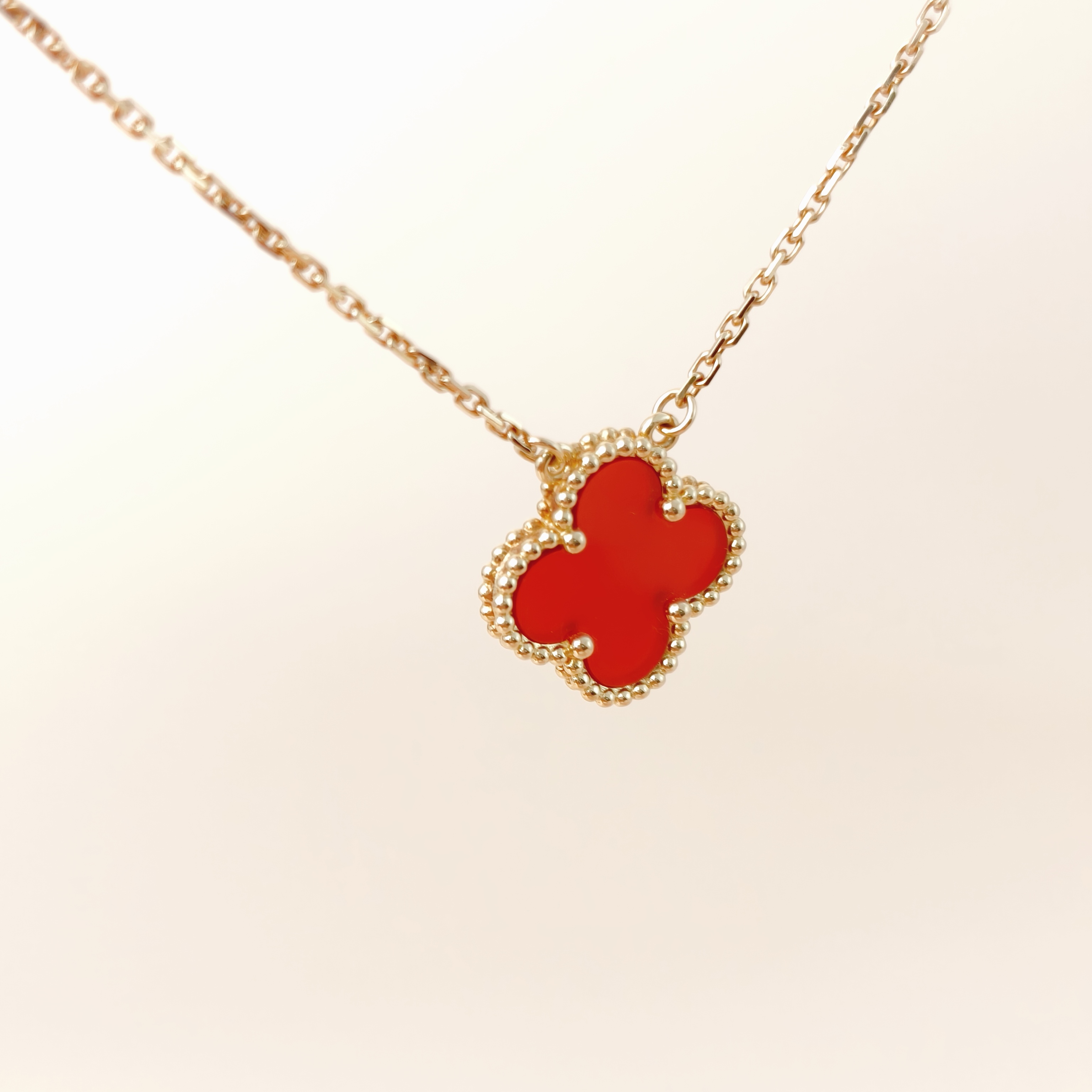 Van Cleef & Arpels Necklace Alhambra Alhambra Collection Necklace 18KY ellow Gold Vintage Small42cm — cover view 6 of 11