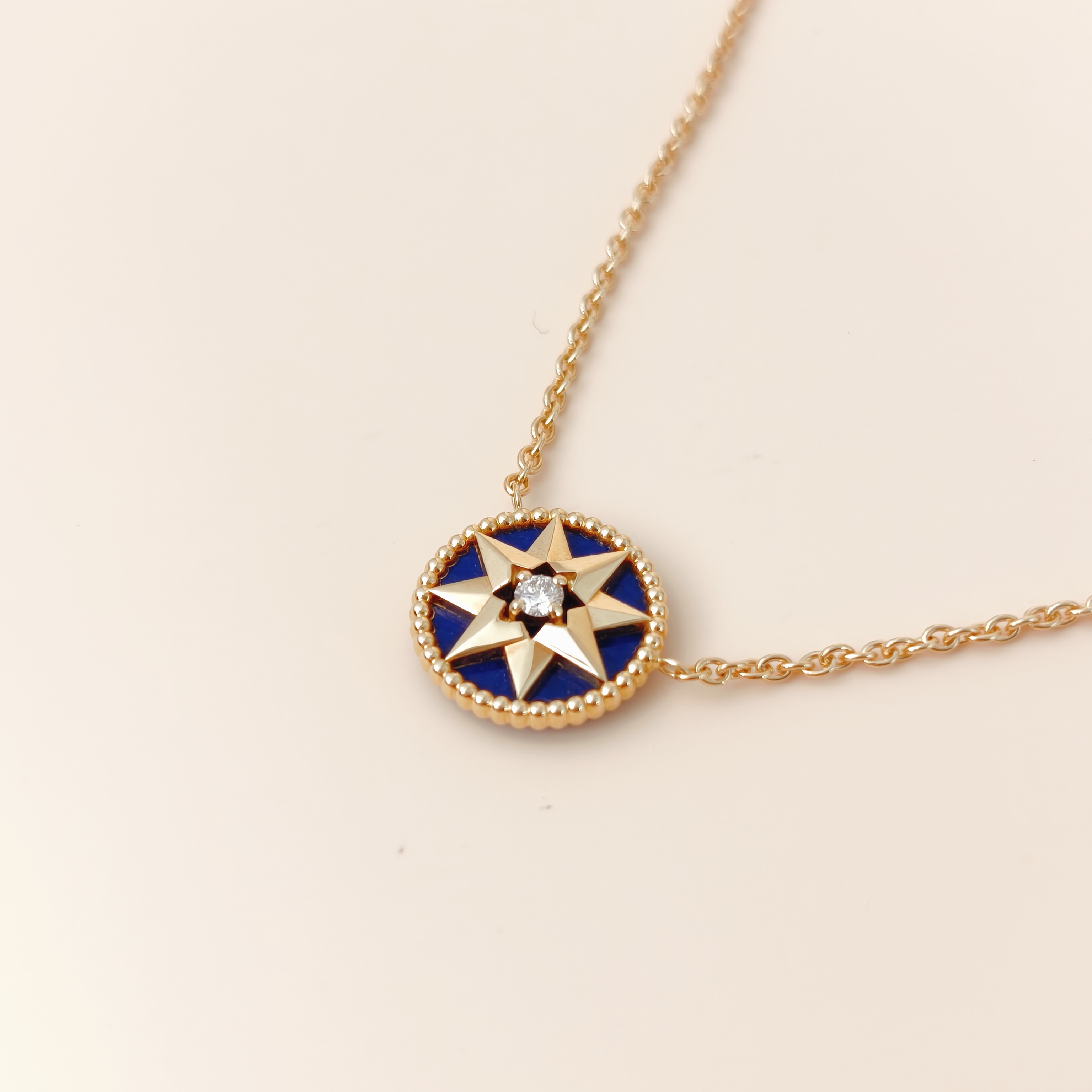 DIOR Necklace Rose des Vents Necklace 18KY ellow Gold Diamond One Size42cm — cover view 12 of 12