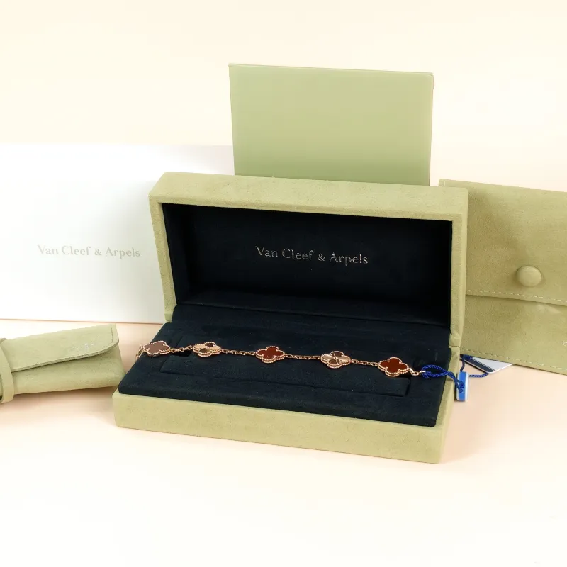 Van Cleef & Arpels Bracelet Alhambra Alhambra Collection Five-Motif Bracelet 18KR ose Gold Vintage Small16cm 3cm — cover view 7 of 8