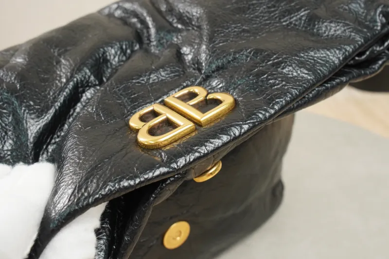BALENCIAGA Shoulder Bag MONACO Chain Bag Black Calfskin28 × 10 × 18 cm — detail view 25 of 31